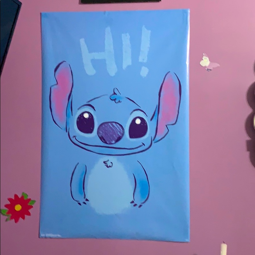 Stitch from Lilo and Stitch poster. HI!